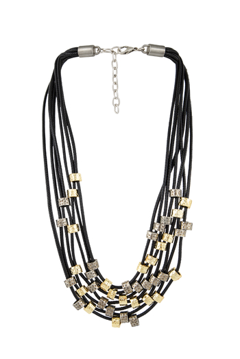 2 RENK LEATHER KOLYE