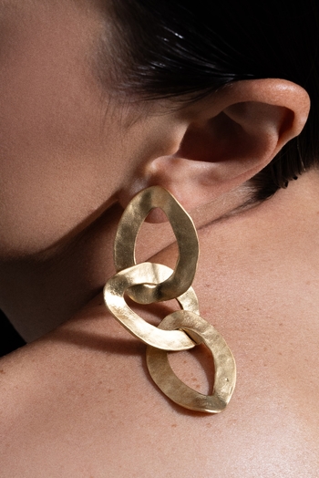 OVAL MAT ZİNCİR KÜPE 2